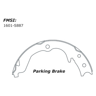 Centric® - Premium Rear Parking Brake Shoes