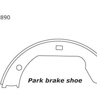 Centric® - Premium Parking Brake Shoes