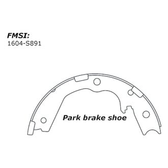 Centric® - Premium Parking Brake Shoes