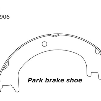 Centric® - Premium Rear Parking Brake Shoes
