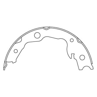 Centric® - Premium Parking Brake Shoes