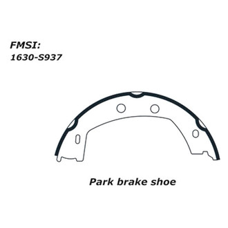 Centric® - Premium Rear Parking Brake Shoes