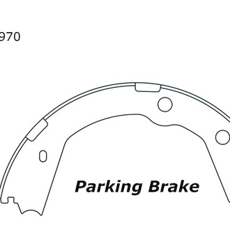 Centric® - Premium Rear Parking Brake Shoes