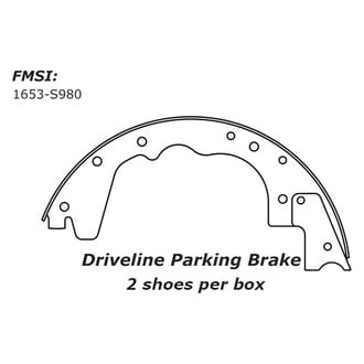 Centric® - Premium Rear Parking Brake Shoes