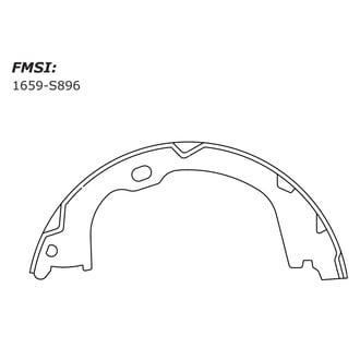Centric® - Premium Parking Brake Shoes