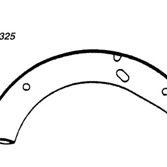 Centric® - Premium Front Drum Brake Shoes
