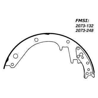 Centric® - Heavy Duty Rear Drum Brake Shoes
