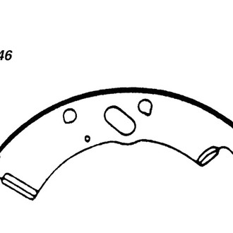 Centric® - Premium Rear Drum Brake Shoes