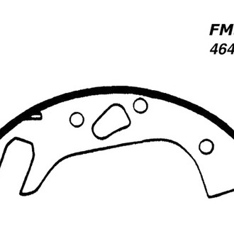 Centric® - Premium Rear Drum Brake Shoes