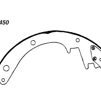 Centric® - Heavy Duty Rear Drum Brake Shoes