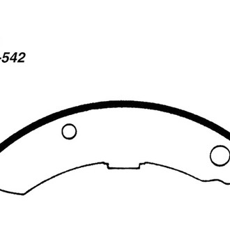 Centric® - Premium Rear Passenger Side Drum Brake Shoes