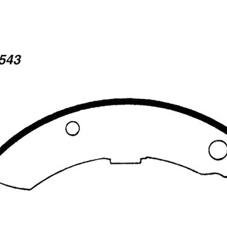 Centric® - Heavy Duty Rear Drum Brake Shoes