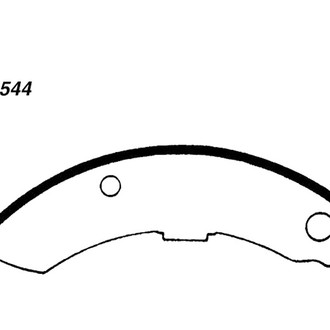 Centric® - Heavy Duty Rear Drum Brake Shoes