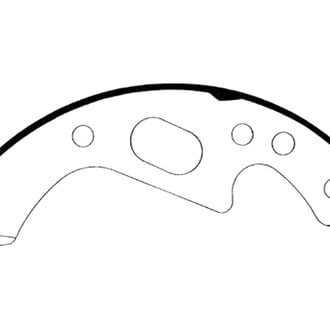 Centric® - Heavy Duty Rear Drum Brake Shoes