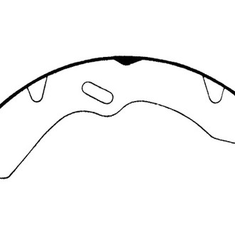 Centric® - Heavy Duty Rear Drum Brake Shoes