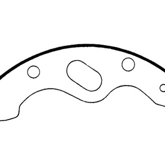 Centric® - Heavy Duty Rear Drum Brake Shoes