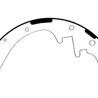 Centric® - Heavy Duty Rear Drum Brake Shoes