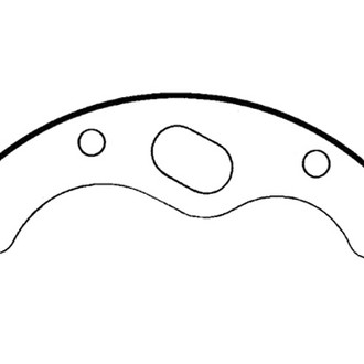 Centric® - Heavy Duty Rear Drum Brake Shoes
