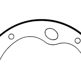 Centric® - Heavy Duty Front Drum Brake Shoes