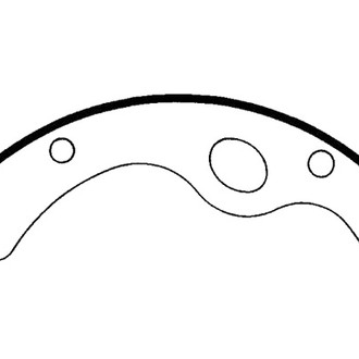 Centric® - Heavy Duty Rear Drum Brake Shoes