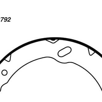 Centric® - Heavy Duty Rear Drum Brake Shoes