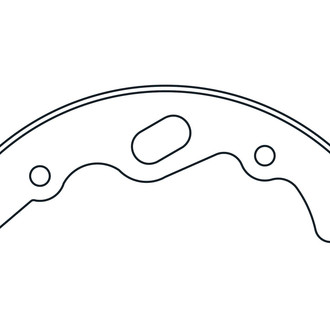 Centric® 112.08330 - Heavy Duty Rear Drum Brake Shoes