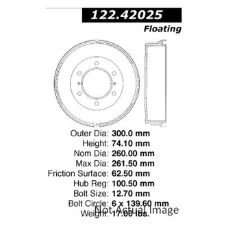 Centric® - Premium Rear Brake Drum