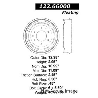 Centric® - Premium Rear Brake Drum
