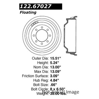 Centric® - Premium Rear Brake Drum