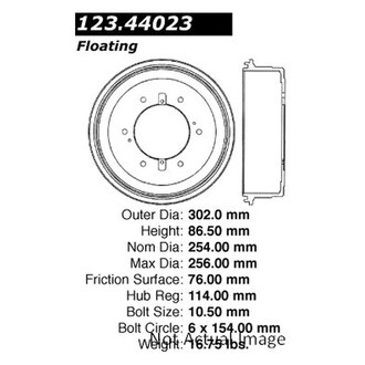 Centric® - C-Tek™ Standard Rear Brake Drum