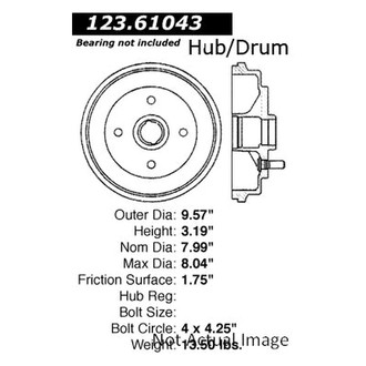 Centric® - C-Tek™ Standard Brake Drum