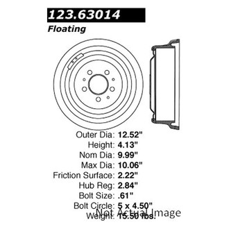 Centric® - C-Tek™ Standard Rear Brake Drum