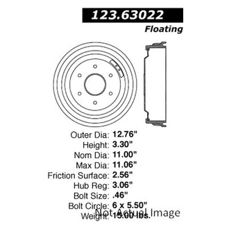 Centric® - C-Tek™ Standard Rear Brake Drum