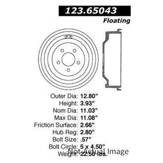 Centric® - C-Tek™ Standard Rear Brake Drum