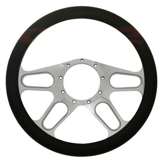 18 Inch Black Pinion Polyurethane VIP Semi Truck Steering Wheel