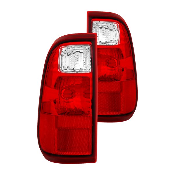 CG® - Chrome/Red Euro Tail Lights, Ford F-550