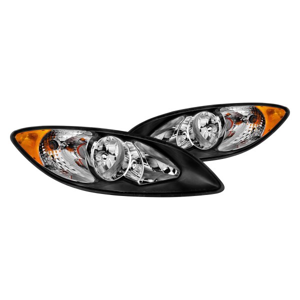 CG® - Black Factory Style Headlights, International ProStar