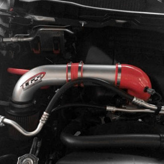 CGS® - Aluminum Polished Short Ram Air Intake System with Red Filter