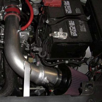 CGS® - Aluminum Polished Short Ram Air Intake System with Red Filter