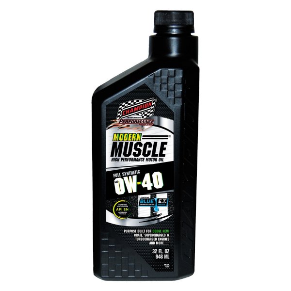 Champion Brands® - Modern Muscle™ SAE 0W-40 Synthetic Motor Oil, 1 Quart