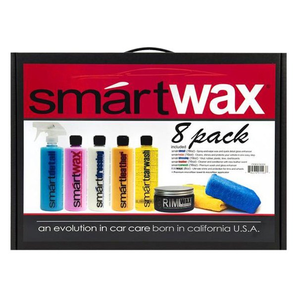 Chemical Guys® - Smartwax™ 8 Pack Black Kit with Yellow Wax