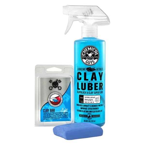 Chemical Guys® - Light Duty Clay Bar & Luber Synthetic Lubricant Kit