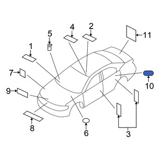 Chrysler OE - Child Lock Label