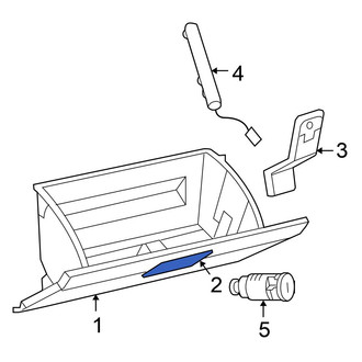 Chrysler OE - Front Glove Box Latch