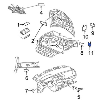 Chrysler OE - Child Lock Label