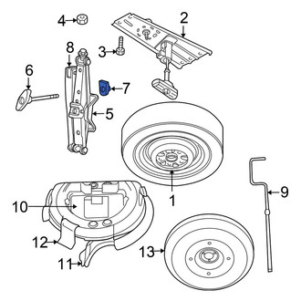 Chrysler OE - Floor Jack Nut