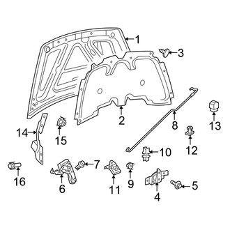 Chrysler OE - Hood & Components