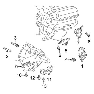 Chrysler OE - Engine & Transmission Mounting (4WD 4.7L)
