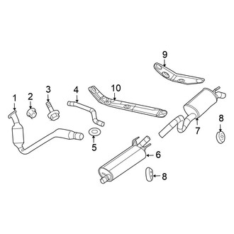 Chrysler OE - Exhaust System - Exhaust Components (4.7L)