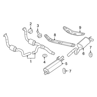 Chrysler OE - Exhaust System - Exhaust Components (5.7L)
